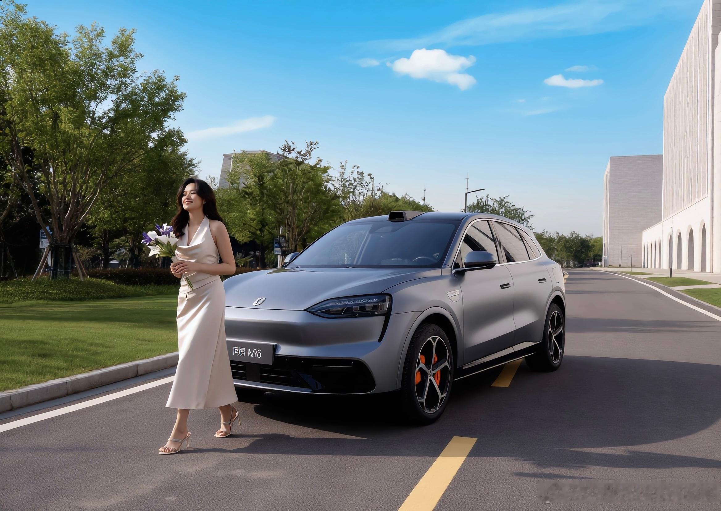 问界M6的冰雪路透视频曝光了，真帅啊！新车延续家族化设计语言，并融入年轻设计风格