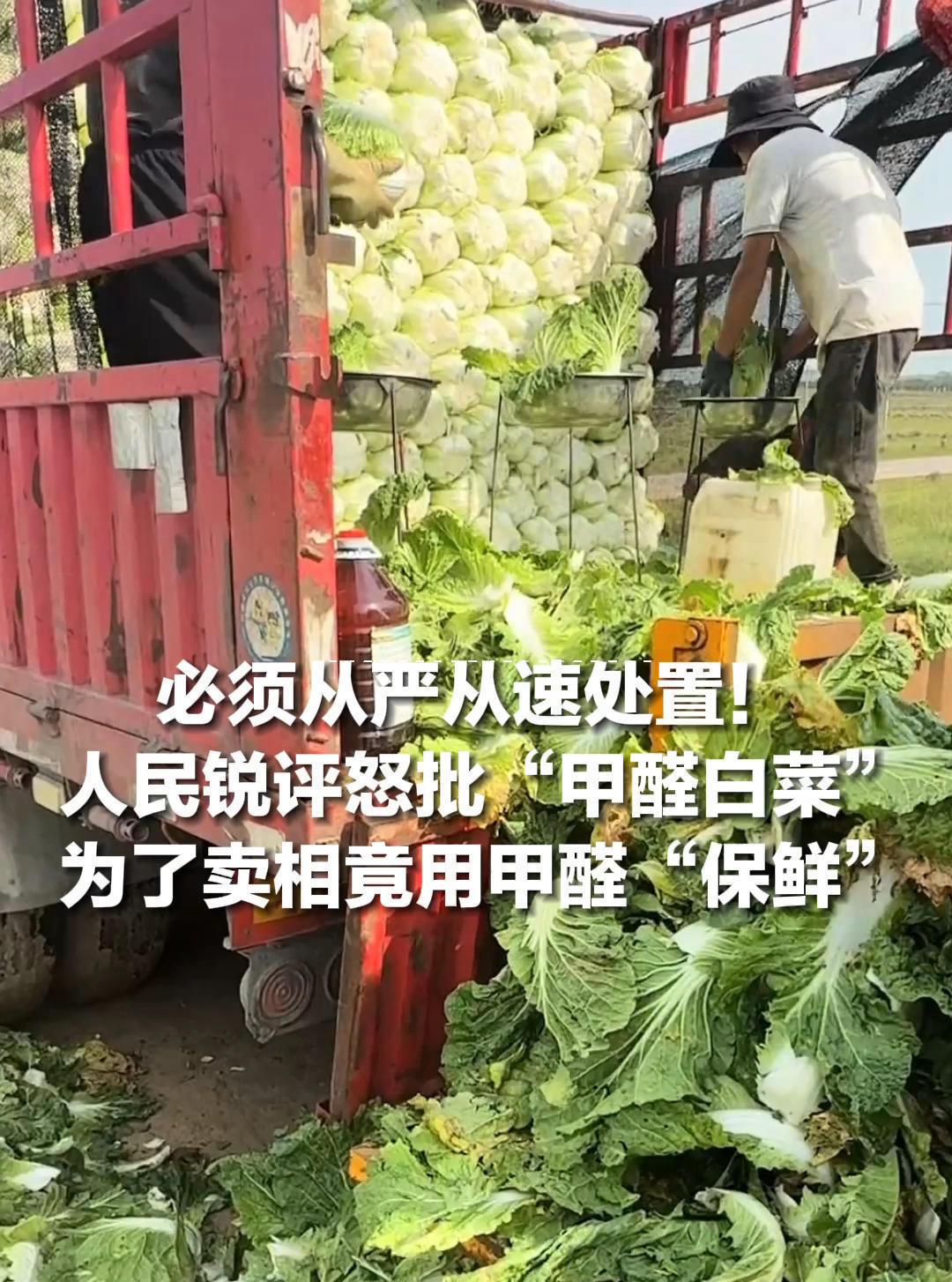 白菜泡甲醛续命？这事儿把我整不会了：3块5的“毒药”，80块的“解药”，良心就值