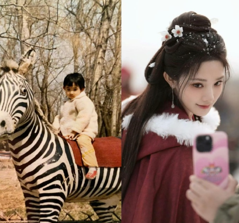 是谁还没有看过彭小苒的童年照！！简直就是等比例放大