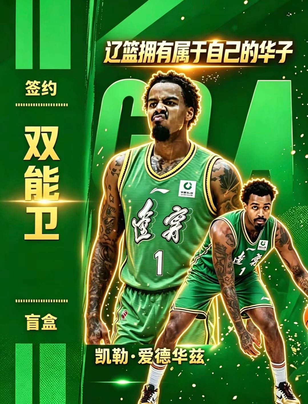 辽宁男篮后场外援到位，看上去是个狠人！新外援：凯勒·爱德华兹（KeionE