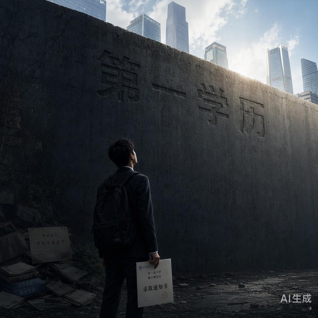 通过五轮面试的双一流硕士，最终因为第一学历是专科被大厂取消录用。这件事再次把“第一学历歧视”推到了台