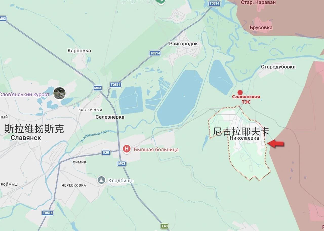 截至7月4日上午，斯拉维扬斯克东面尼古拉耶夫卡的乌军阵地正遭到俄军的猛烈攻击。尼