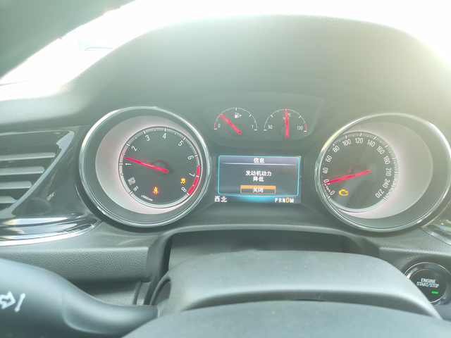 19款君威1.5t这种情况谁遇到过行驶中突然就没劲了，然后就显示发动机动力降低