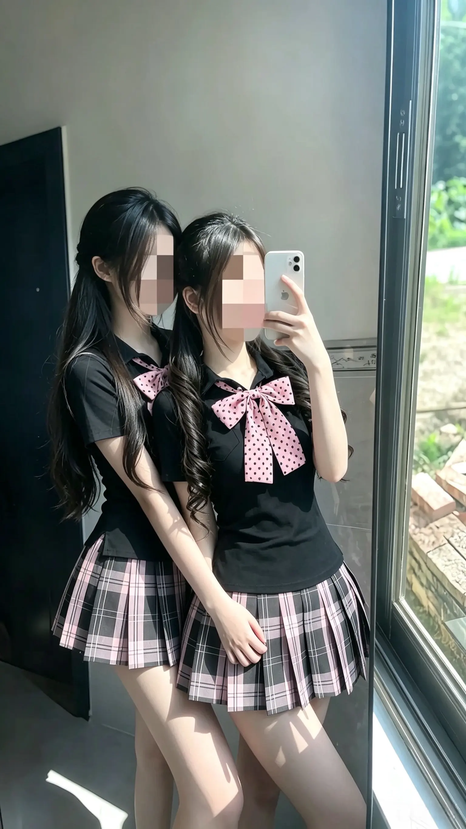 jk双子星 闺蜜jk穿搭 姐妹jk穿搭分享 校园少女感 闺蜜jk装