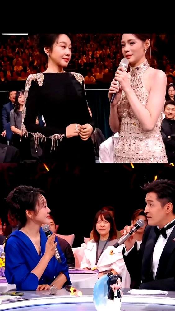 金鹰节台下哄堂大笑，都以为闫妮又“微醺”了。记者让她给中国电视写情书，她脱口