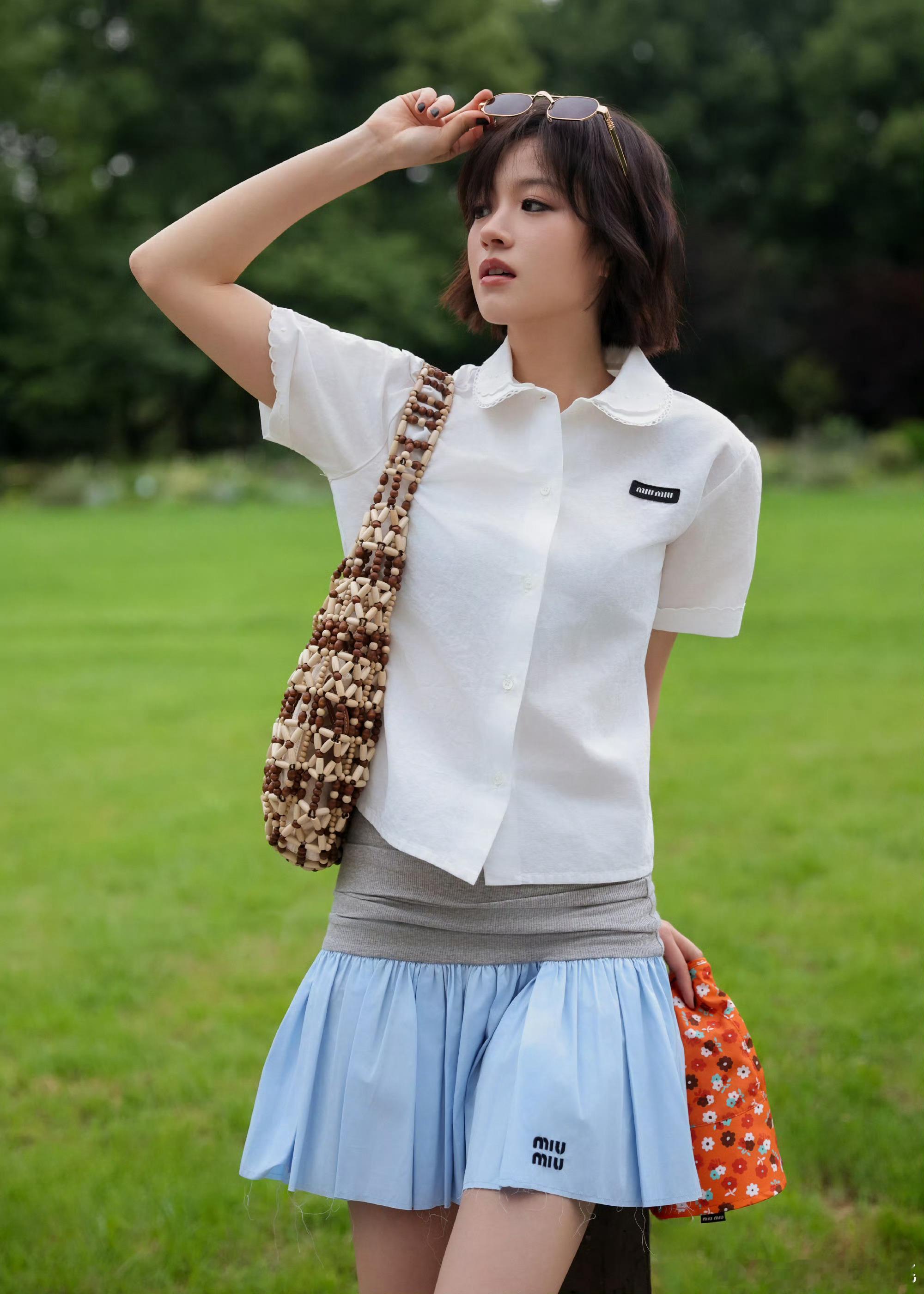 李庚希miumiu2026夏日系列宣传大片🎉短发太适合她了！时尚灵感解读