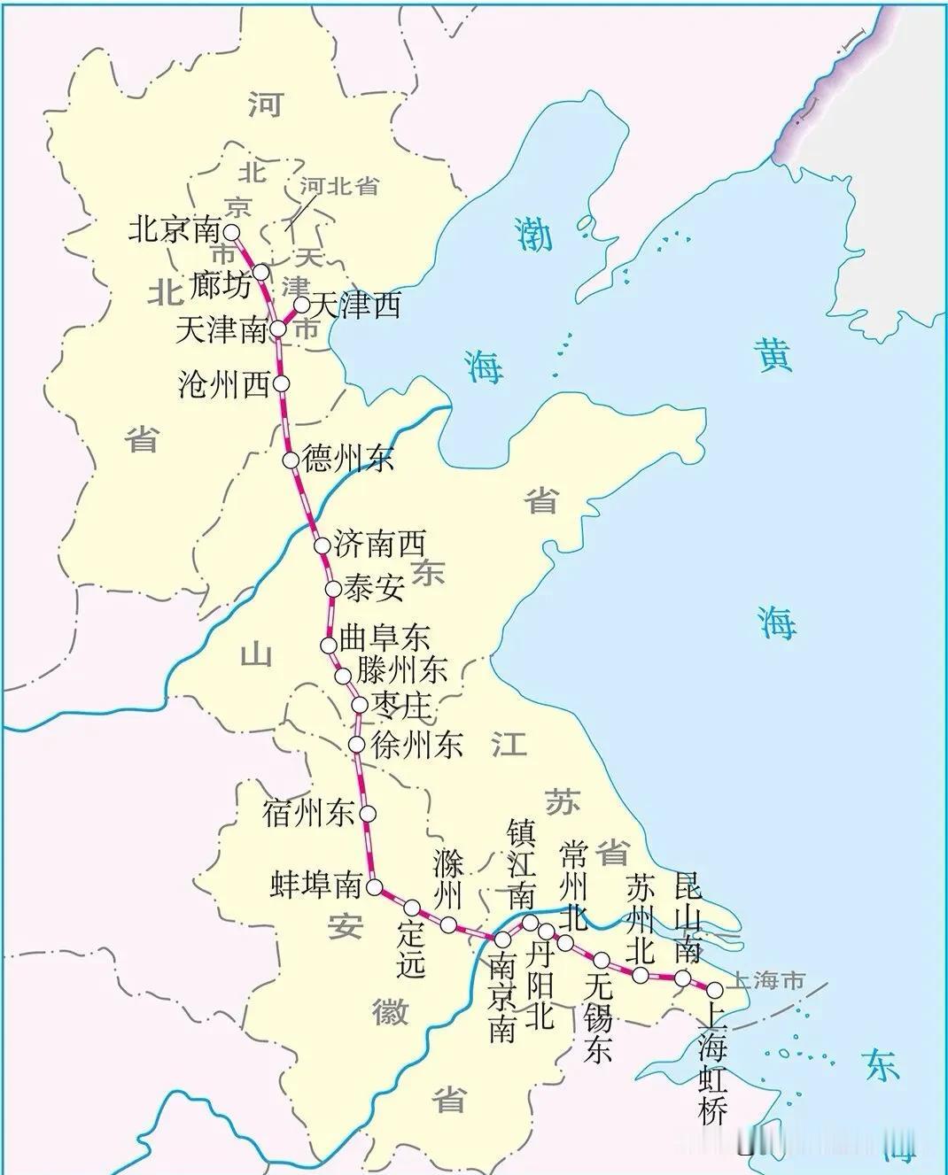 京广和京沪到底谁才是中国铁路的“第一线”。站京广的角度，从北京直插广州，两千多公