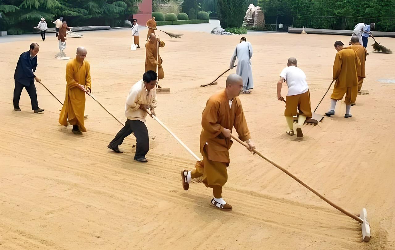 刚从河南洛阳白马寺旅游回来，发现那里的出家人是真的勤劳俭朴，历来有农禅并重的传统