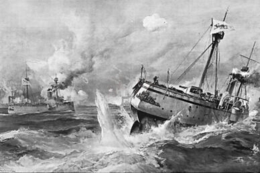 甲午一战,北洋水师打到全军覆没,都没有击沉一艘日舰,可1904年5月的一个星期内