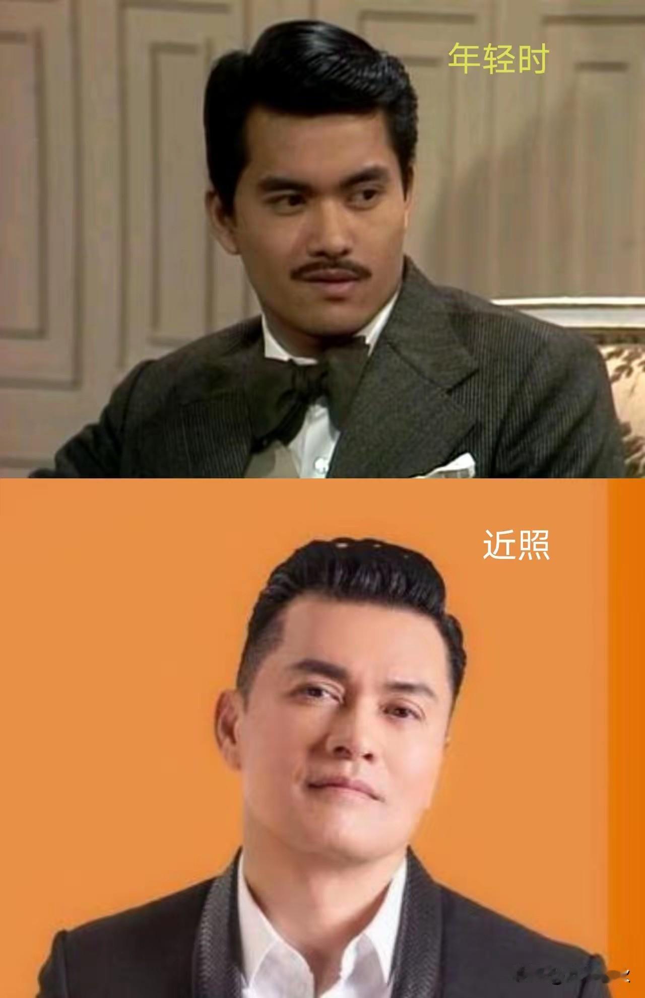 真的是越活越年轻了谁敢信吕良伟都70岁了年轻时的他有些显老，现在的他又显年轻