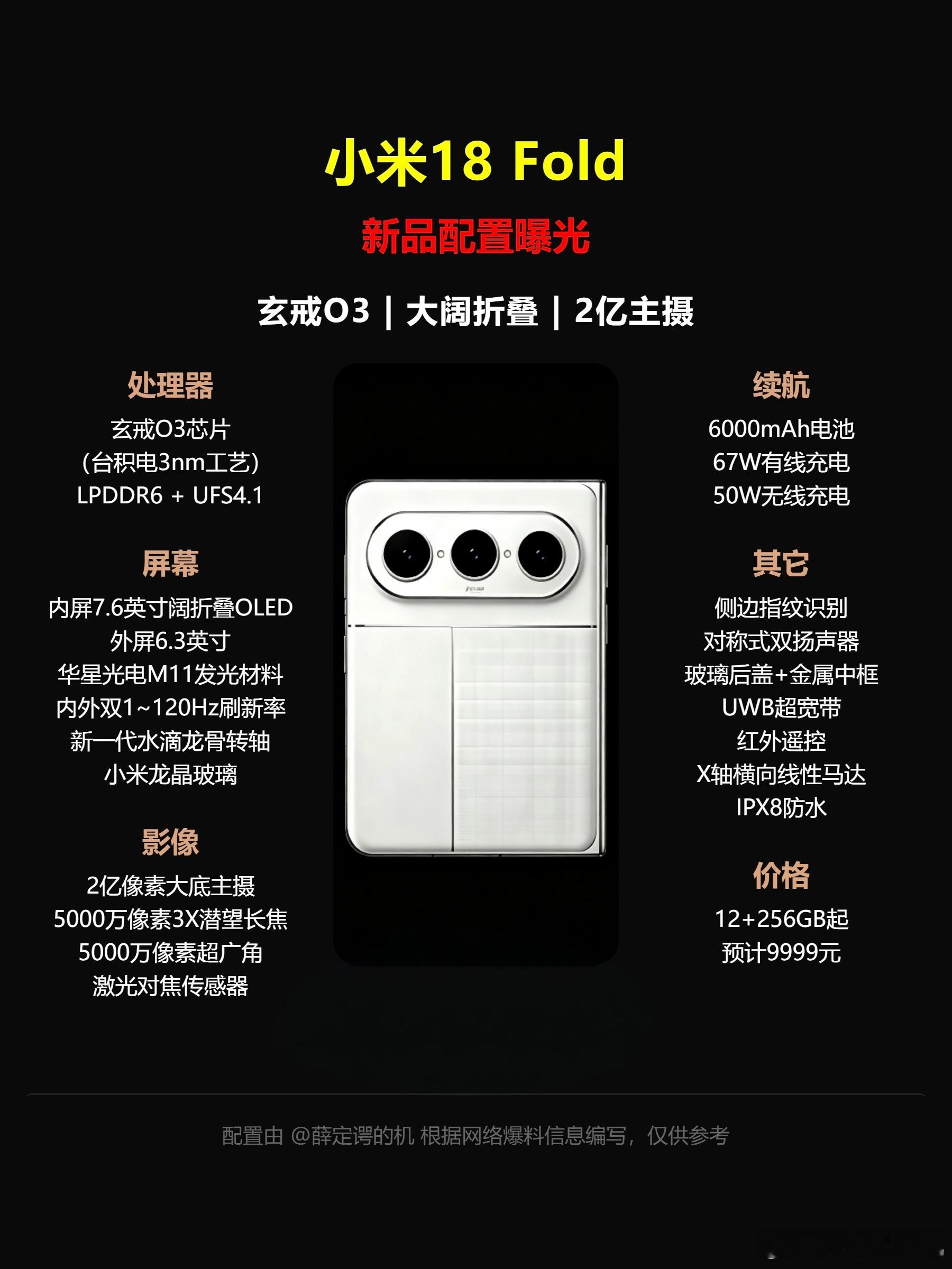 小米18Fold，玄戒O3+LPDDR6，性能有多炸？小米18Fold首发玄