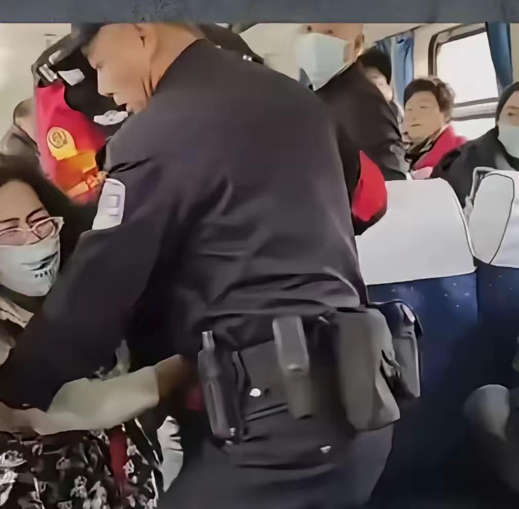 一个15岁左右的女孩，拿着火车票，找到了座位号，却被另一位女子先坐在了位置上。女