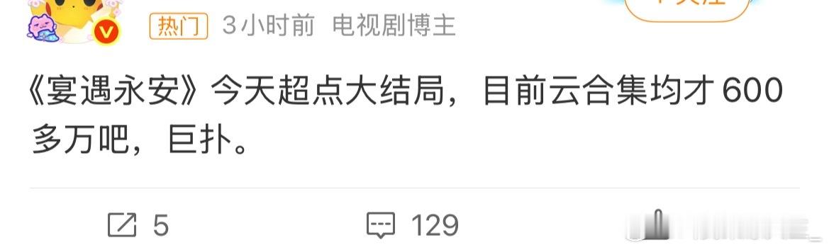 这部剧不是好久之前拍的吗，魔改的剧情，走到现在还是靠李昀锐撑着，抖的评论区大多也