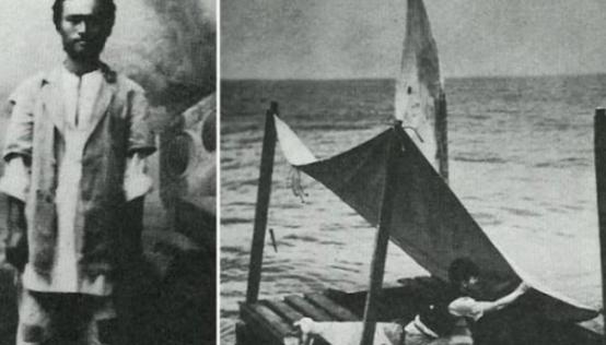 1942年，一个中国青年在北大西洋的惊涛骇浪中，靠着微薄的食物和顽强的意志，度过