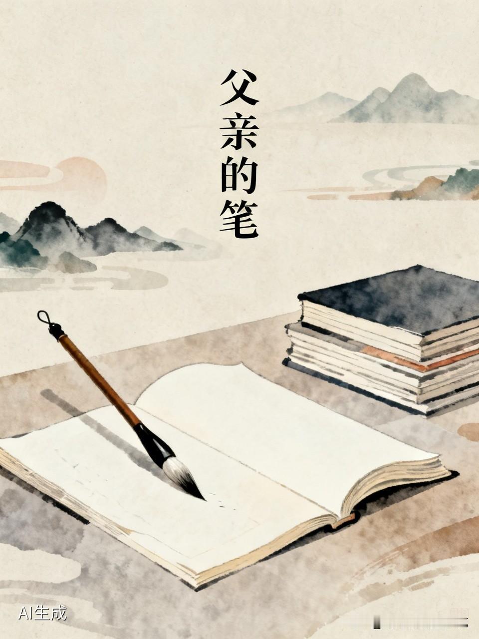 五零后的老爸，读过高中，被老妈嫌弃了，说父亲除了写的一手好字，其它的啥也不会。