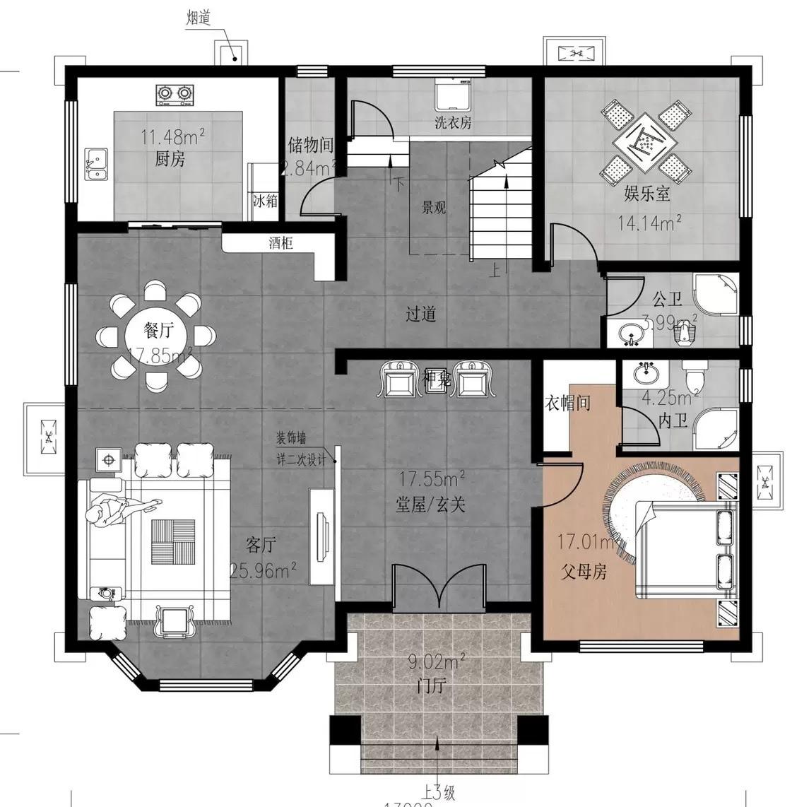 他们说这套户型很有争议，这是真的吗？别墅农村自建房农村自建别墅别墅设计