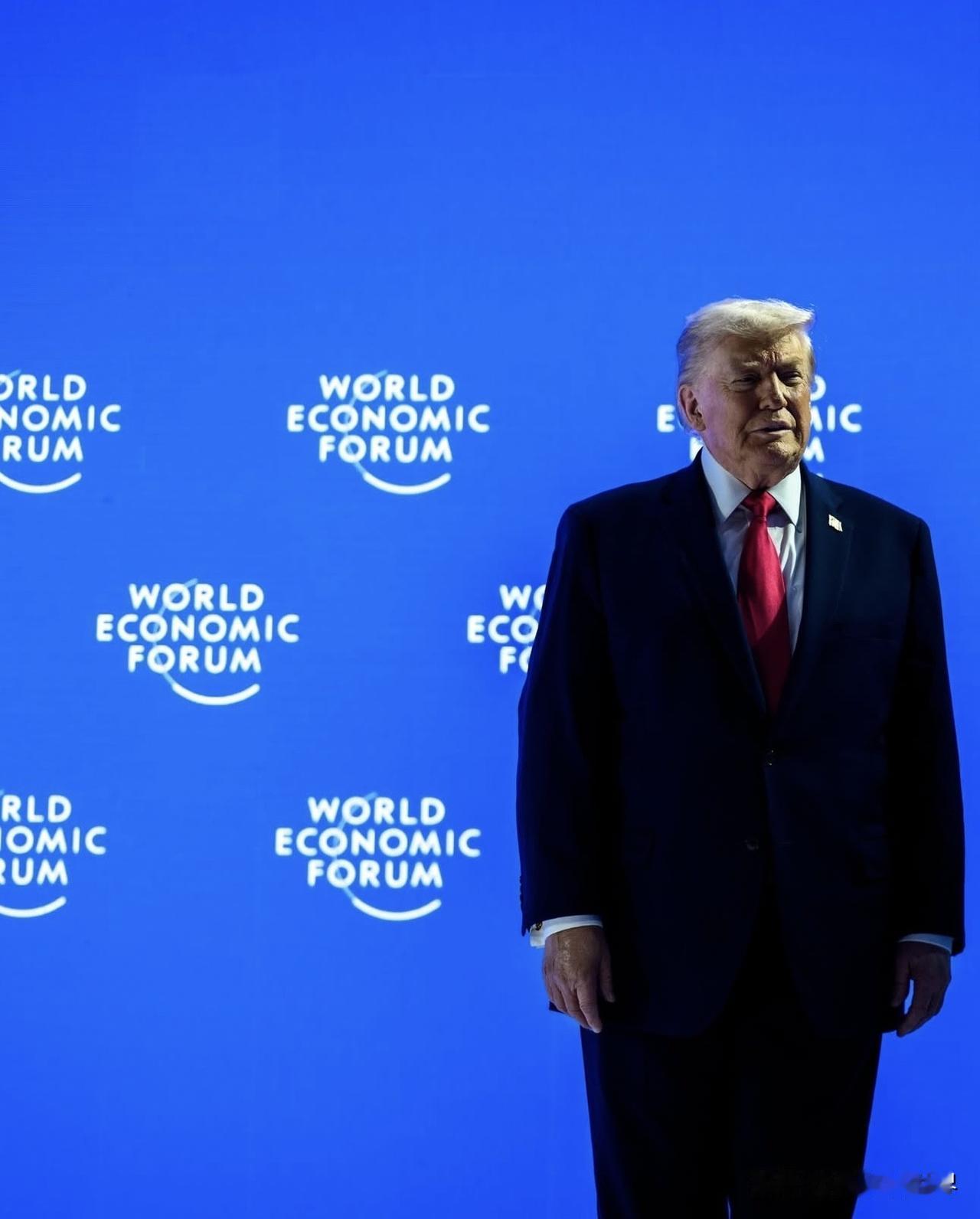 川普正在達沃斯論壇上。PresidentDonaldJ.Trump