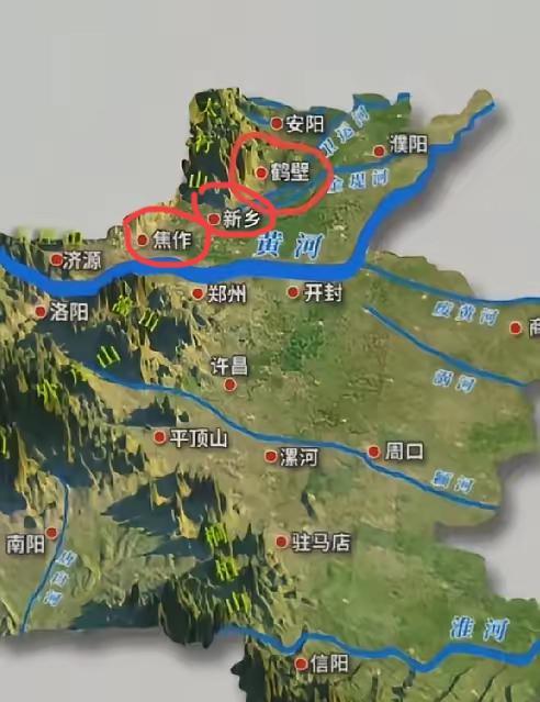 河南有个怪现象，从古至今，人们都爱在黄河南边建大城市，假如黄河发大水，不是更容易