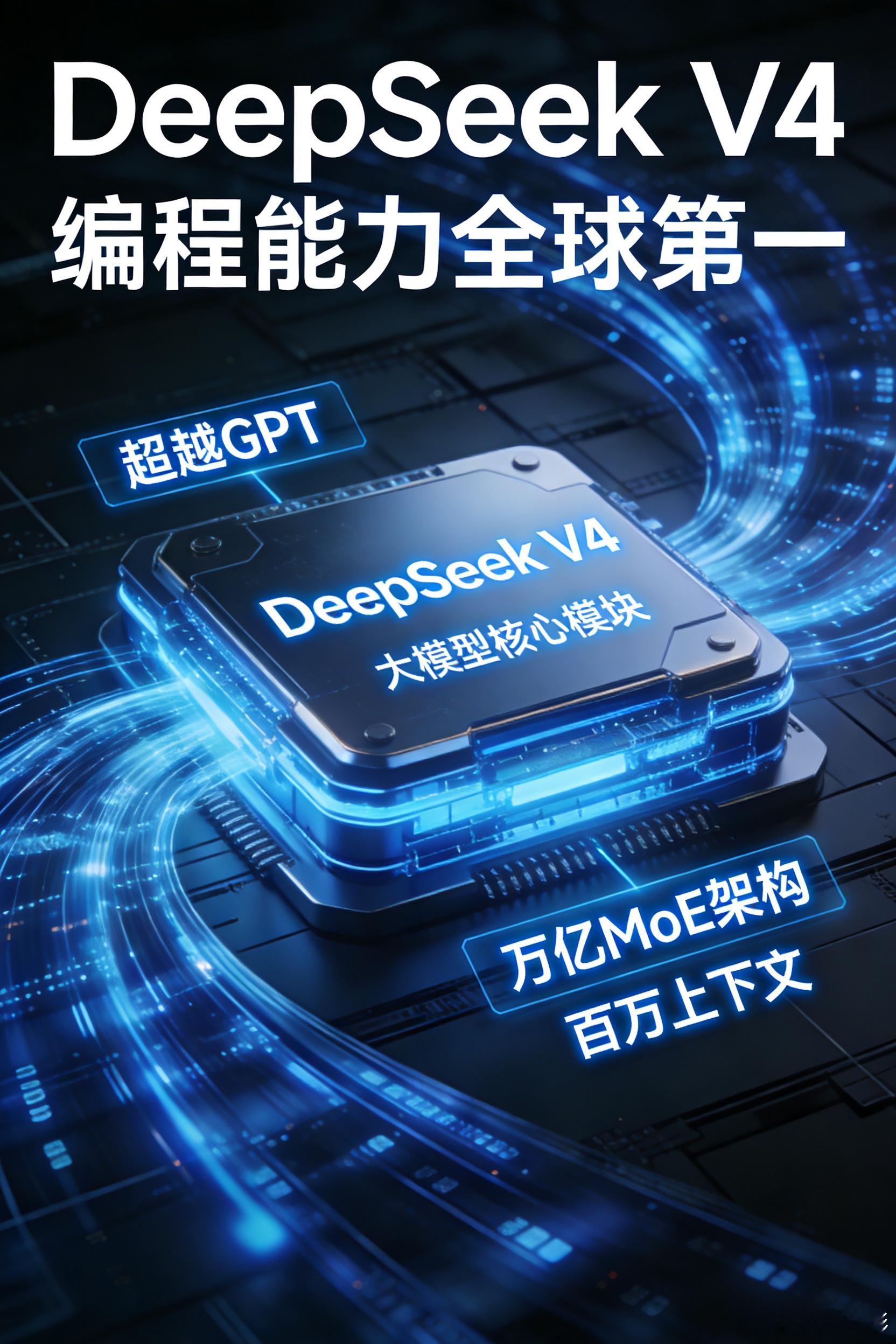 DeepSeekV4：国产AI最强黑马，编程能力全球第一4月8日，