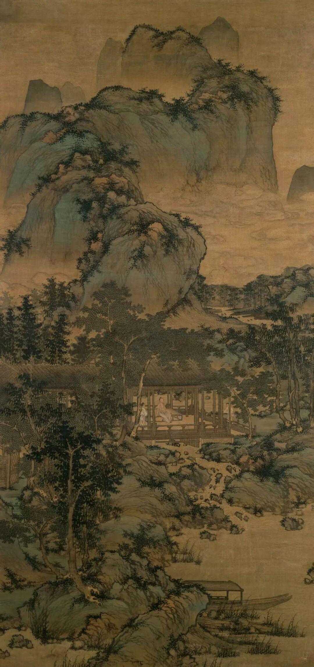 元盛懋《山居纳凉图》这就是中国风遇见艺术