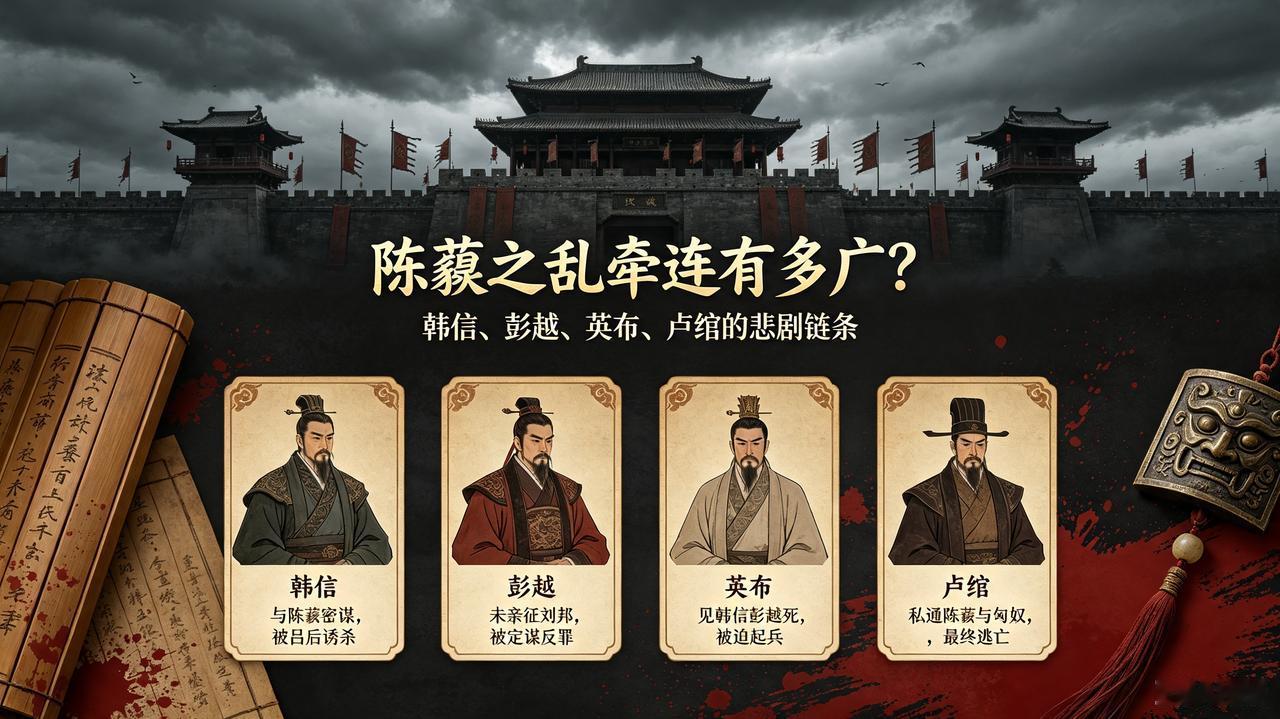 陈豨:没有我，刘邦能顺利弄垮四个异姓王吗？韩信:
