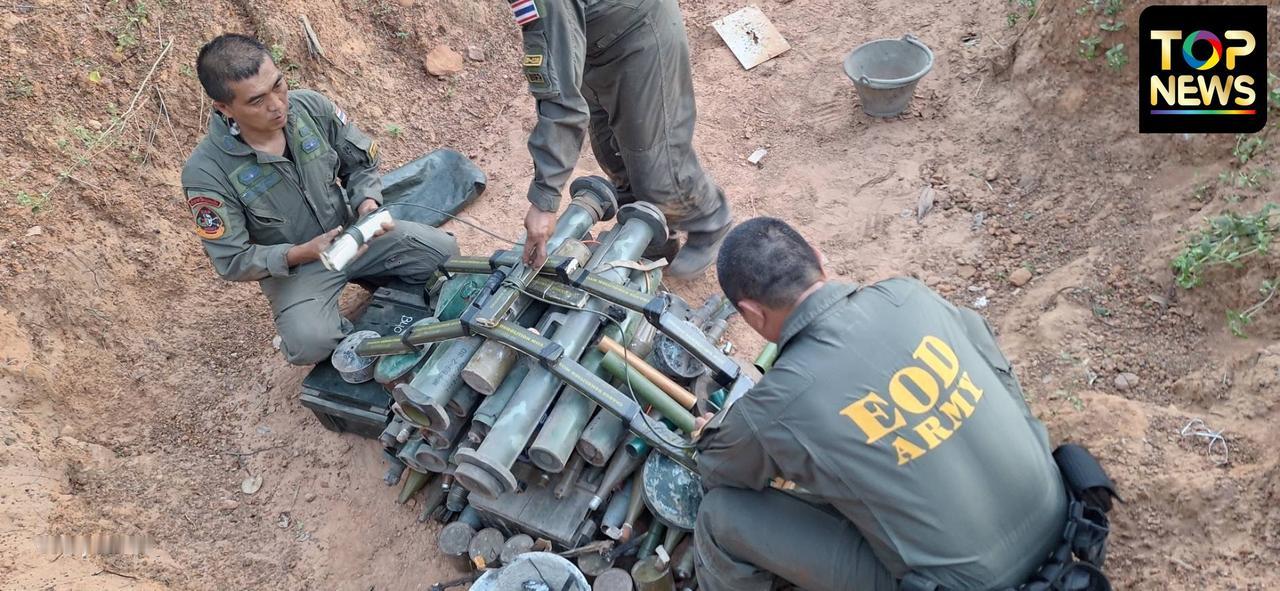 泰国军队在2025年12月24日，公开了茄子山的战斗情况，柬埔寨军队士兵在茄子山