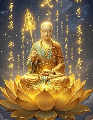 一心顶礼地藏菩萨，引生一切功德，救度苦难众生​​​
