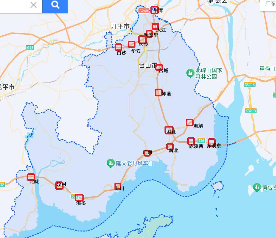 县级高速公路优秀的城市—广东台山台山市高速路网发达，中阳、新台、
