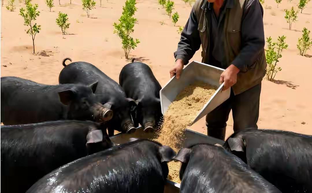美媒直呼可怕！中国10万头“猪队友”封神，把沙漠啃成金饭碗，这智慧绝了！谁