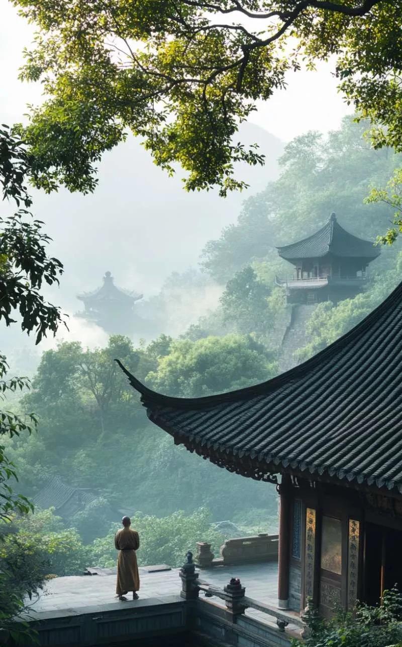 西岳华山有一寺庙，住持澈律上师修行多年，每年来此与他斗机锋、听棒喝、闻佛法之