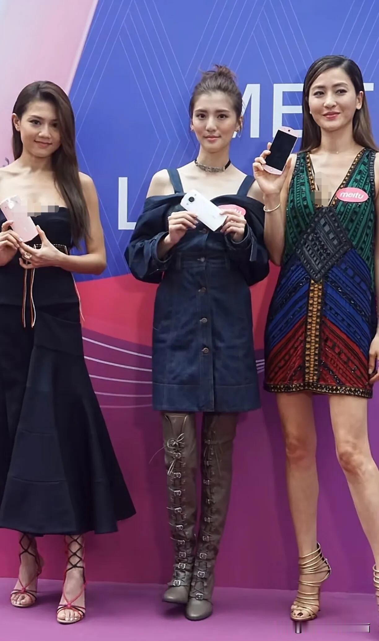 周秀娜、吴千语、周汶绮这三位女明星的无美颜和滤镜的同框合影，你觉得谁的颜值高，谁