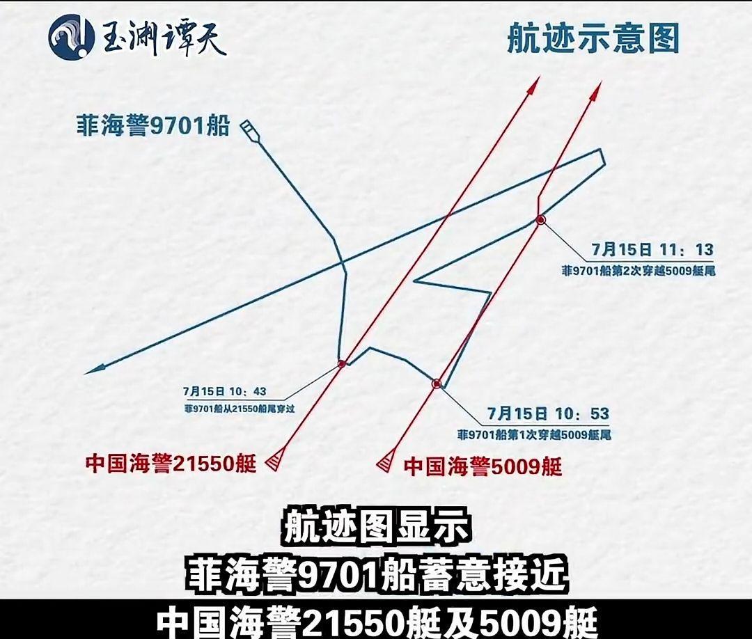 现场公开：菲律宾船只高速撞向中国海警船，3次挑衅想让中方船毁人亡？据“玉渊谭天