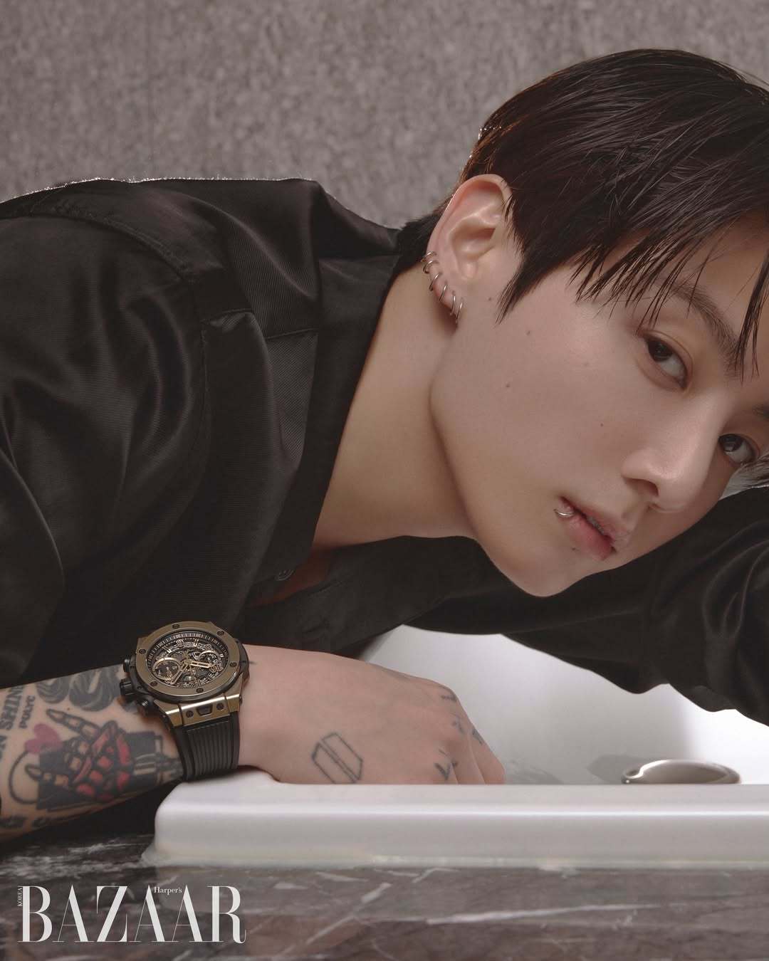 田柾国xHublot｜Harper'sBAZAARKoreaJune