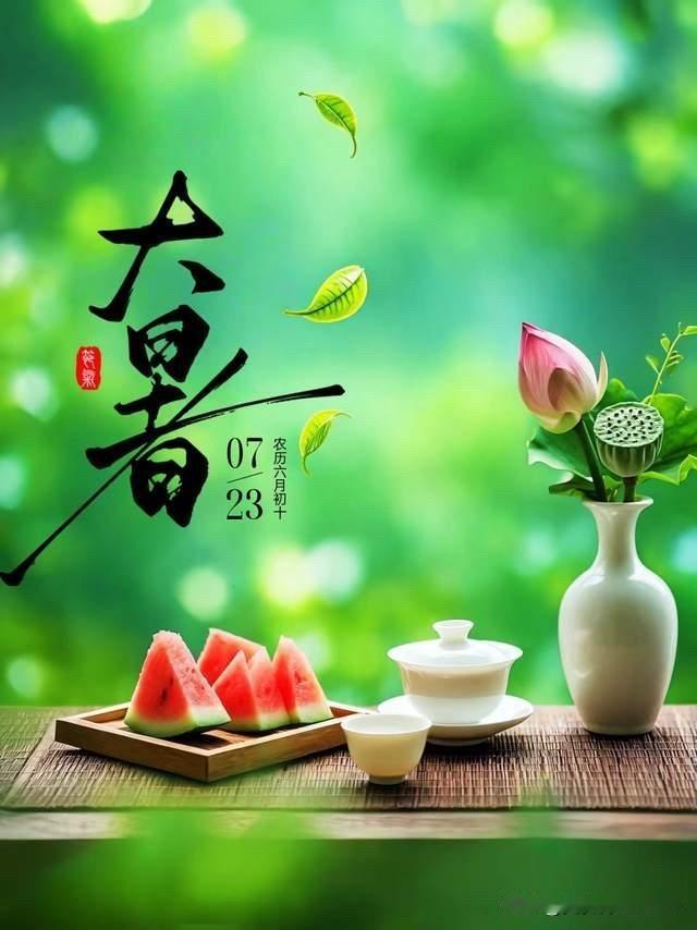 今天是大暑节气，处在头伏末尾，正是老话所说的暑包伏，农谚讲“暑包伏，热得哭”，高