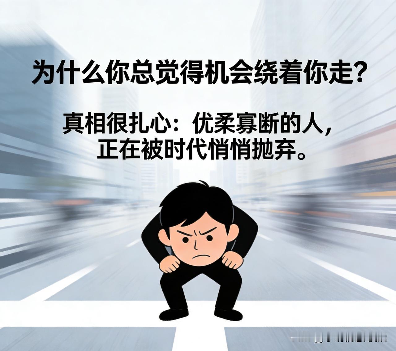 你犹豫的每个决定，都在悄悄淘汰你！为什么你总觉得机会绕着你走？真相很扎心：优