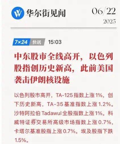 中东局势下A股的韧性与投资新方向近期中东局势的紧张程度不断升级，但令人意外的是，