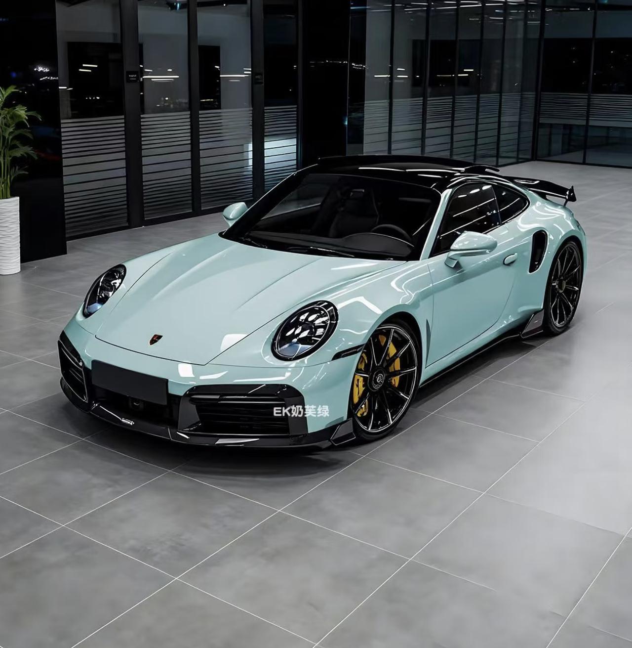 奶芙绿保时捷911，这个玩意好看不