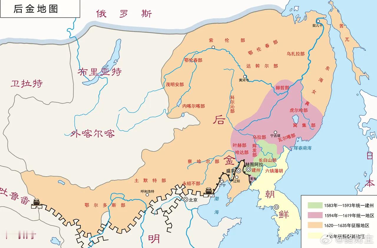 同为后金的大汗，努尔哈赤和皇太极的思路是完全不同的。努尔哈赤致力于建立一个女真民