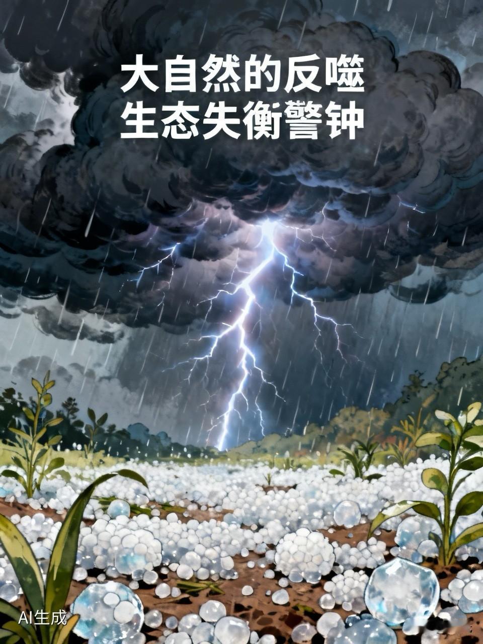 各位朋友，最近大家有没有发现一个奇怪的现象？往年冰雹大多集中在六月盛夏，可今年四