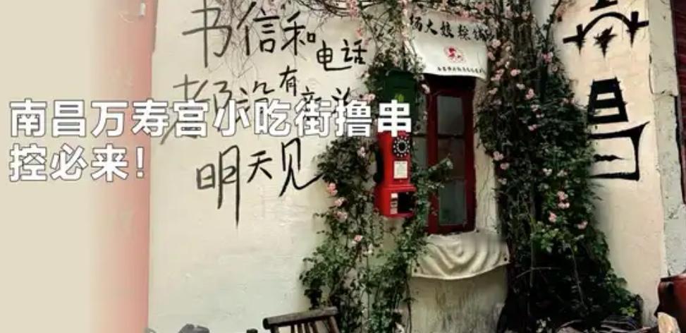 南昌万寿宫偶遇一米烤串，15元满是肉却只能望串兴叹！逛南昌万寿宫小吃街时，