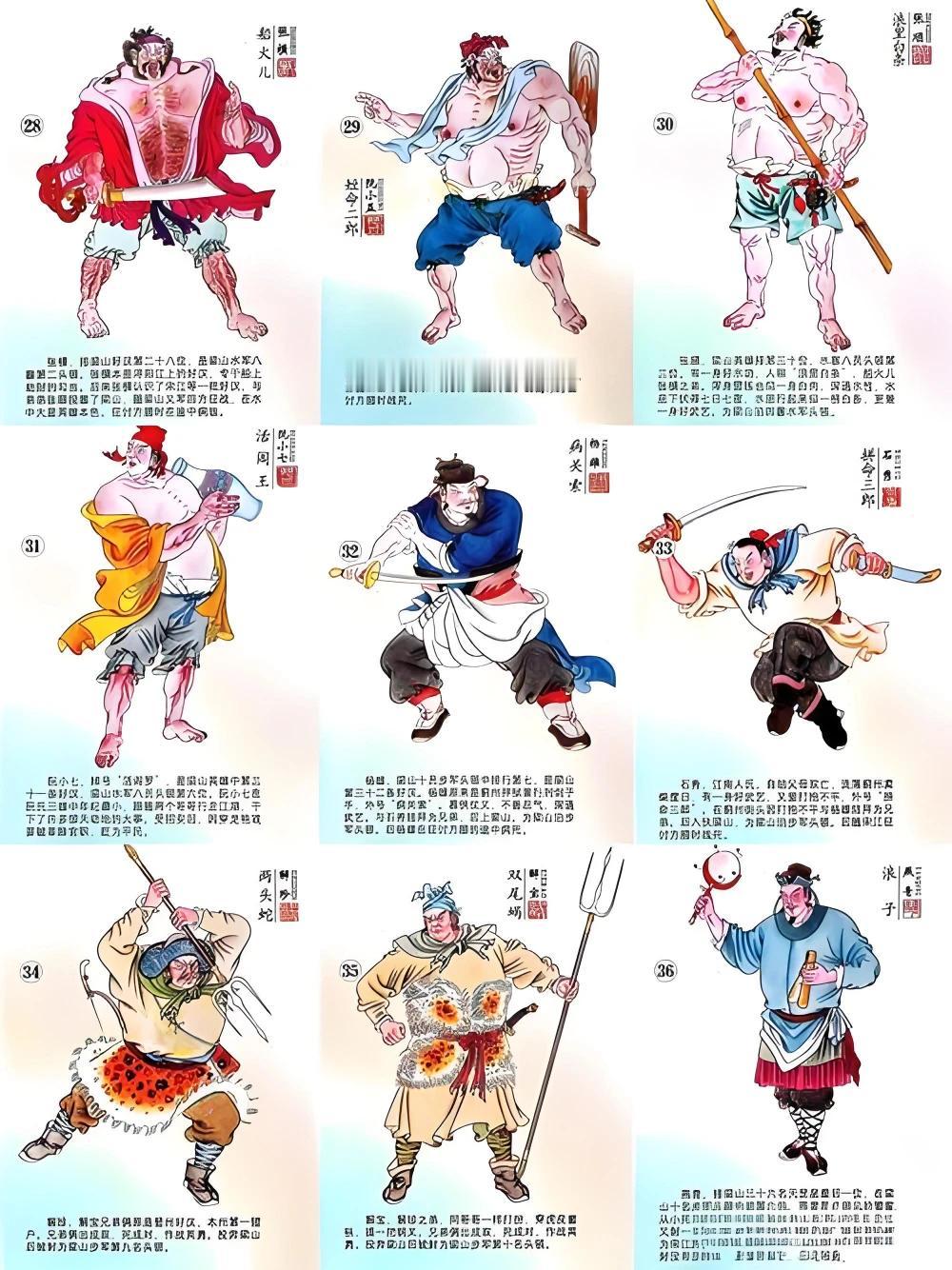 水泊梁山历经王伦、晁盖、宋江三届头领，领导层排过四次座位，每次领导层的人事安排。
