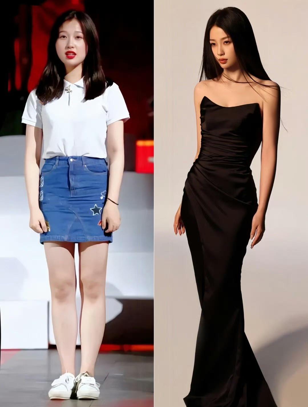 这改造是真的吗？大变活人啊。感觉左图真的不能说胖就是特别正常的身材，右图不