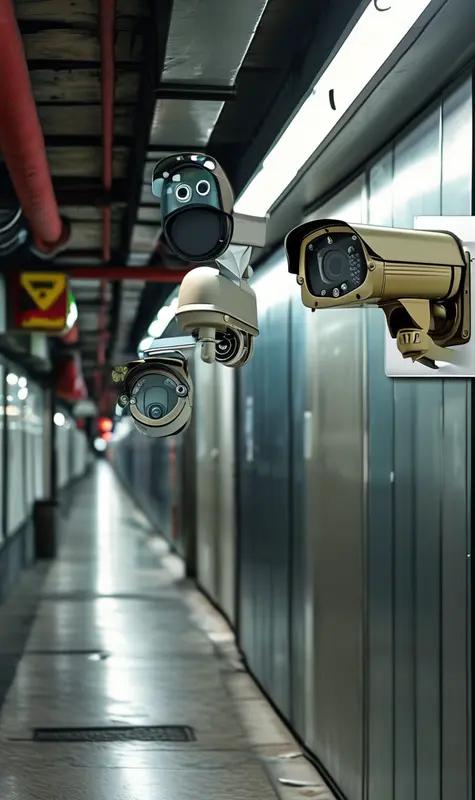 青岛城阳这事儿挺有意思。网友发现城阳区一处路口，两根监控横杆上装了一堆摄像头。警