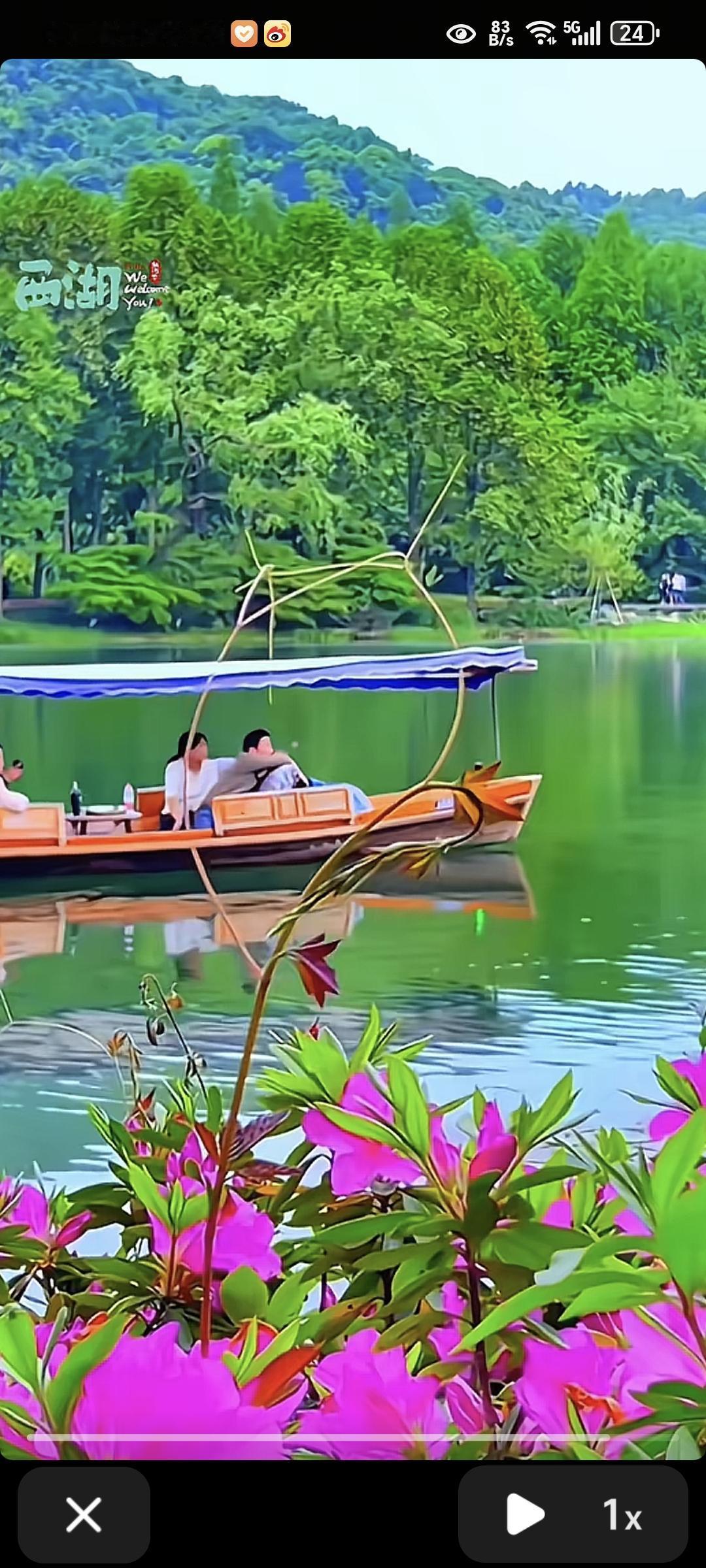 绿荫葱茏，九曲连波，亭台楼阁，好一幅江南水上园林美景风景江南江南水墨风景