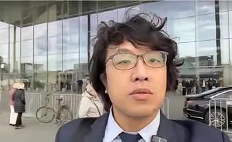 11月12日晚间9时，身在德国出席德国议会听证会的沈伯洋发自拍叫嚣：“我从来没有