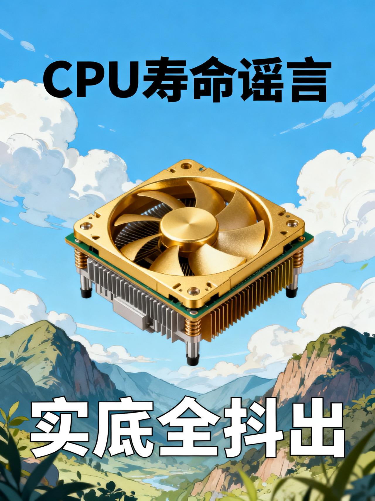 CPU天天95%以上会不会坏得早？数码圈传了整整十年的CPU寿命谣言，十有八九