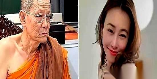 网上这段视频吵翻了天。66岁的阿赞初盘腿坐在一张圆桌上，双手悬空，连个边都没扶