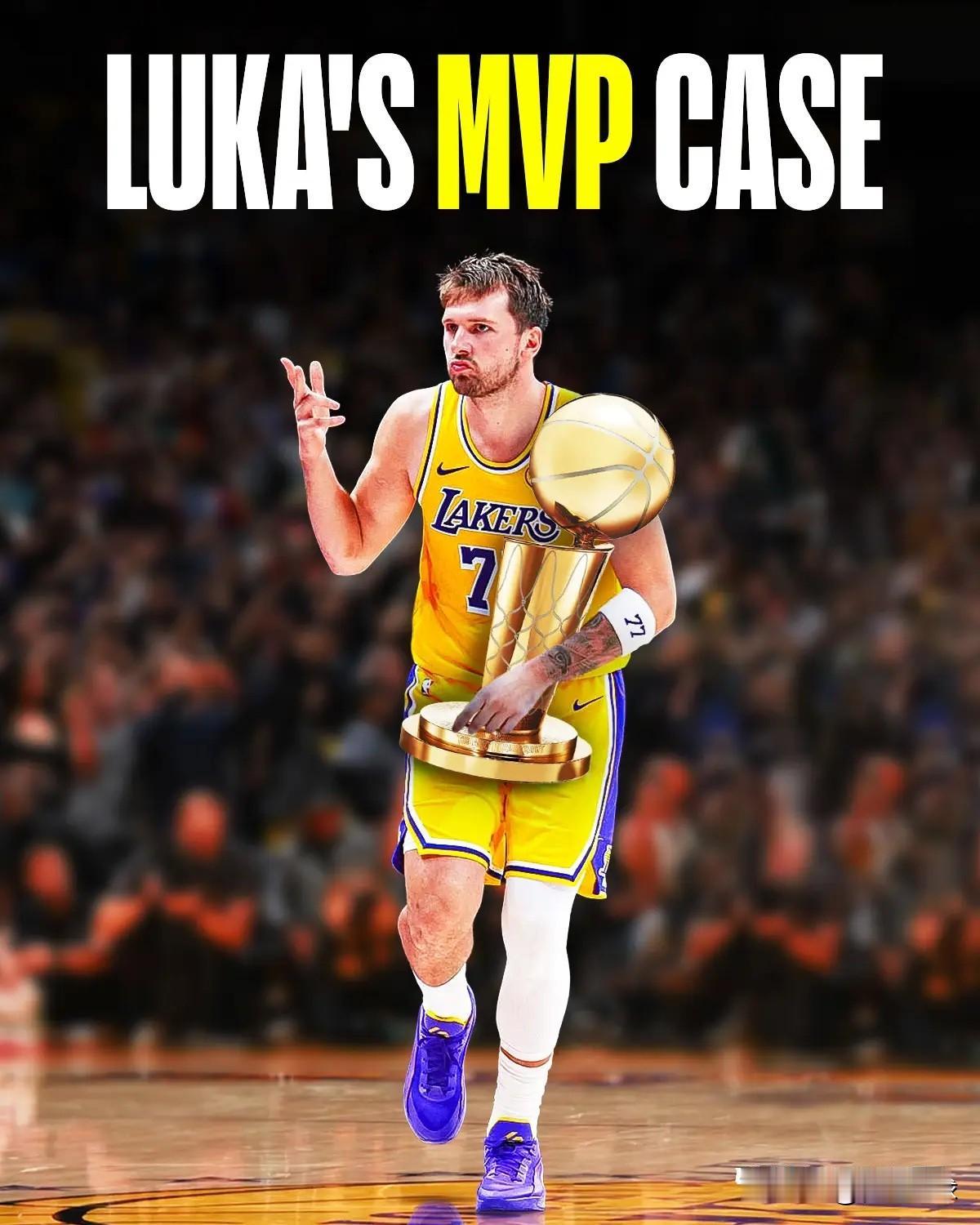 东契奇机会来了美媒体LakeShowCP发文写道：如果东契奇有机会拿下MVP
