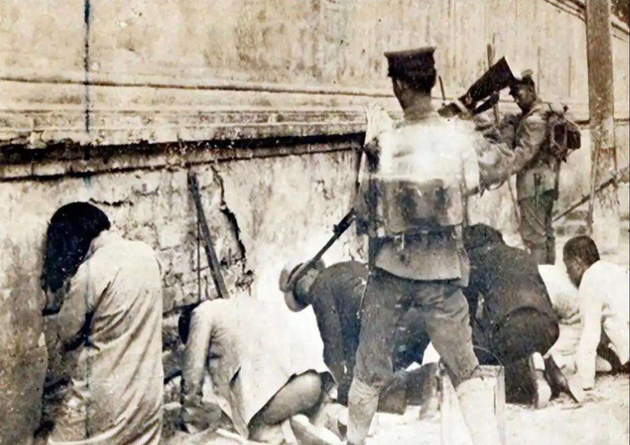 这张照片是1931年“九一八事变”发生后，日军占领沈阳期间留下的罪证。 照片