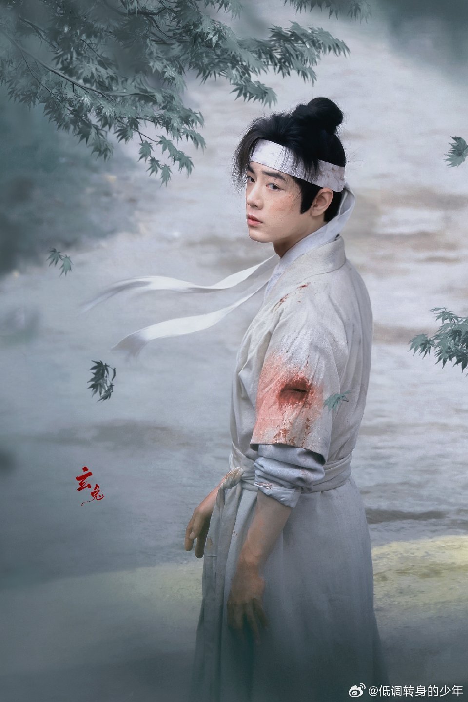 肖战藏海传稚奴～像一幅水墨画！藏海的命不该绝每个镜头都太美貌了～魅魔肖战藏海传